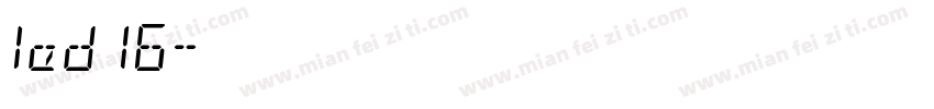 led 16字体转换